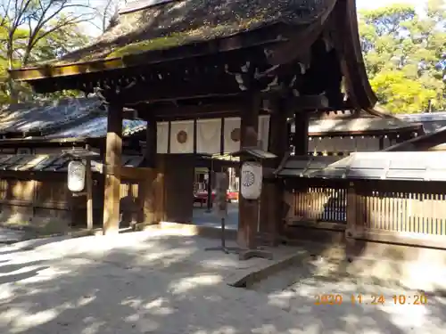 河合神社（鴨川合坐小社宅神社）の山門・神門