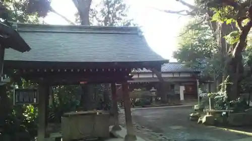 奥澤神社の手水舎