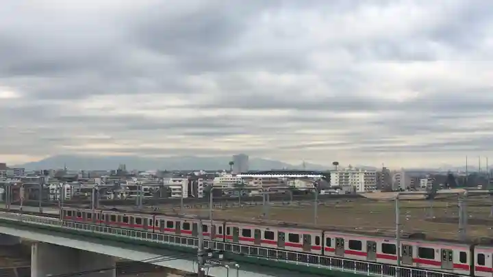多摩川浅間神社の景色