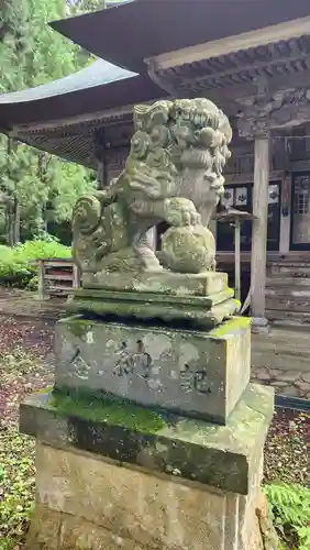 心清水八幡神社の狛犬