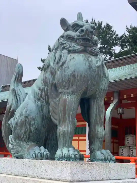 五社神社 諏訪神社の狛犬
