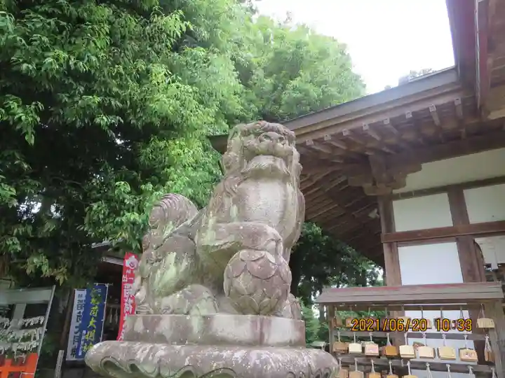 鏡石鹿嶋神社 *安産・開運・勝利の神さま*の狛犬