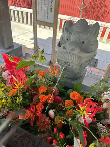 新川皇大神社の手水