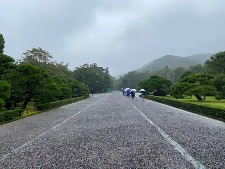 伊勢神宮内宮(皇大神宮)の庭園