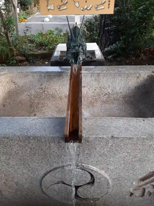 鷺宮八幡神社の手水舎