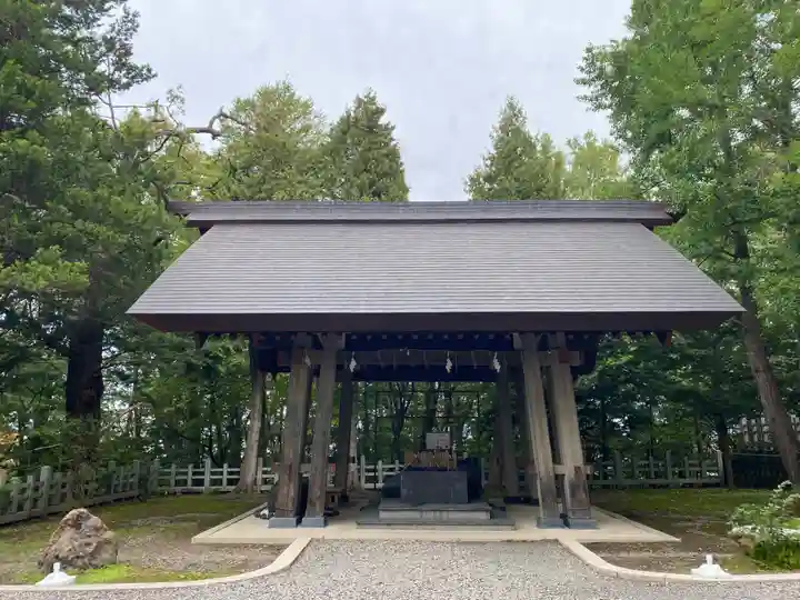 上川神社の手水舎