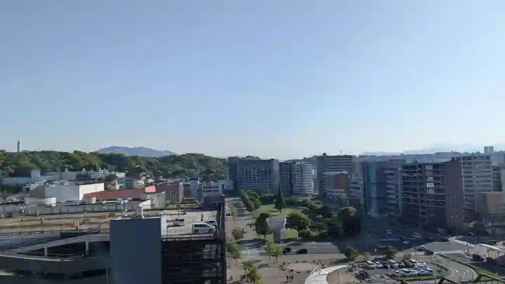 鉄道神社の景色