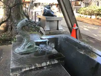 新井天神北野神社の手水舎