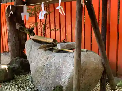 河合神社(鴨川合坐小社宅神社)の手水舎
