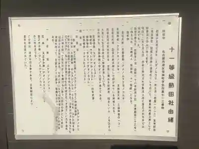 熱田社(宝神町会所裏)の歴史