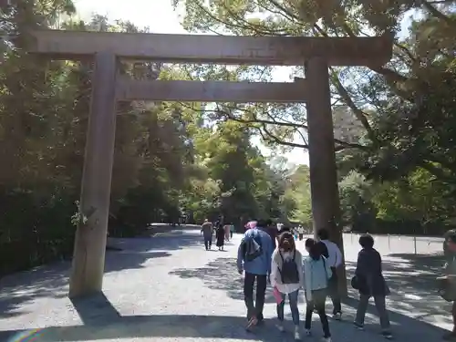 伊勢神宮内宮（皇大神宮）の鳥居