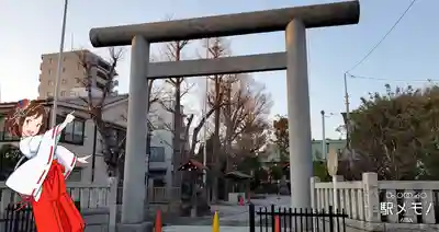 上平井天祖神社の鳥居