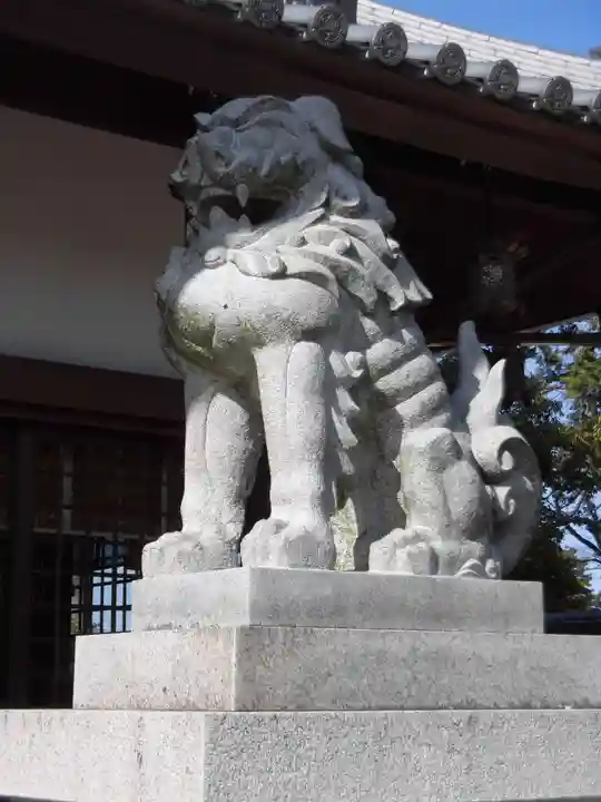百済王神社の狛犬