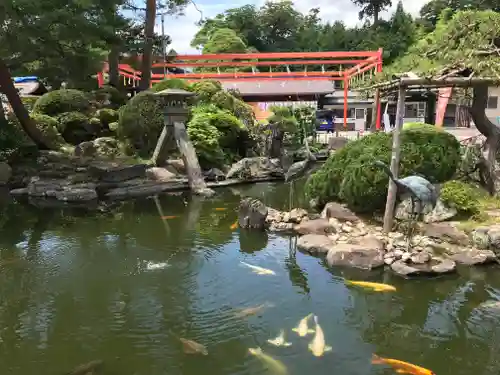 竹駒神社の庭園