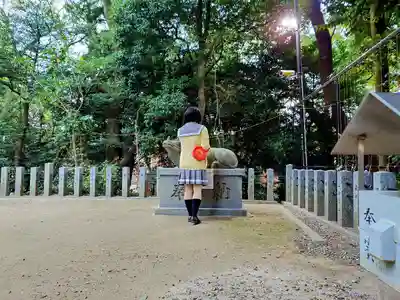 白山神社(二子町)の像