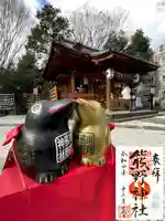 川越熊野神社の狛犬