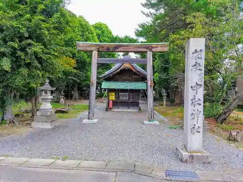 中杜神社（中杜天神社）の鳥居