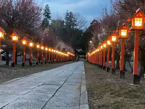 朝日森天満宮の景色