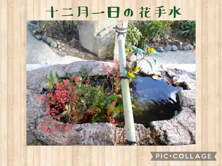 阿智神社の手水舎