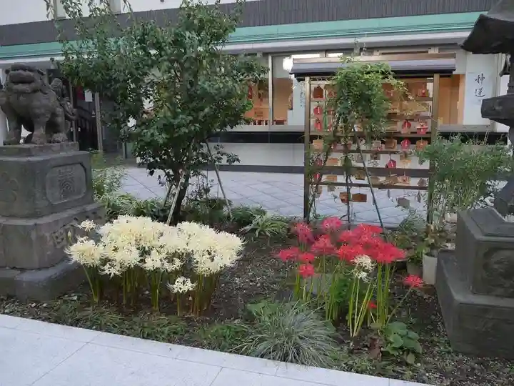 成子天神社の庭園