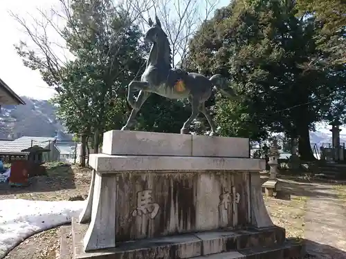 神明神社の狛犬