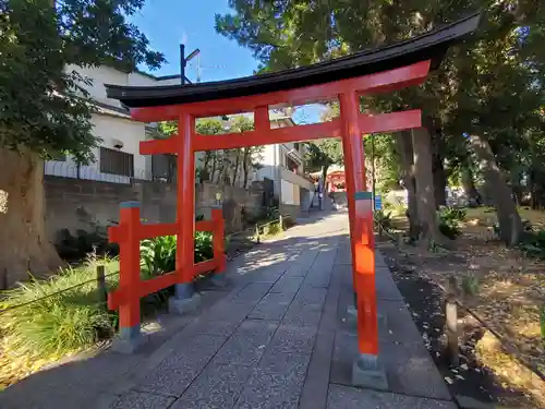 自由が丘熊野神社の鳥居