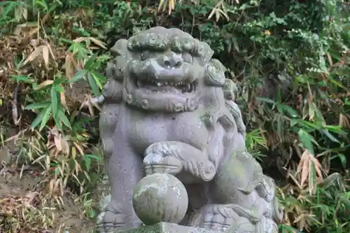 阿久津「田村神社」（郡山市阿久津町）旧社名：伊豆箱根三嶋三社の狛犬