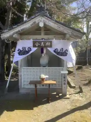 籠守勝手神社(木曽川町黒田)の狛犬