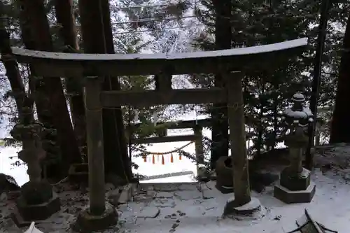 蟇目鹿島神社の鳥居