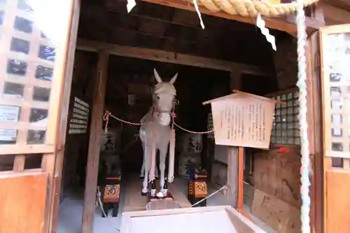 三春大神宮の狛犬