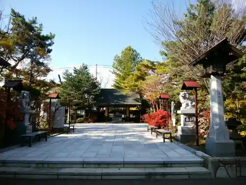 北見神社の庭園