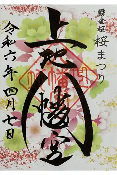 令和六年度の桜祭りの限定御朱印