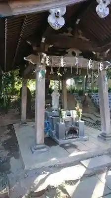 法華経寺奥之院の手水舎