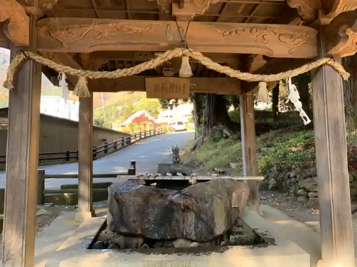 河口浅間神社の手水舎