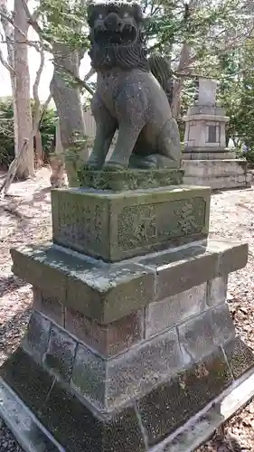 信濃神社の狛犬