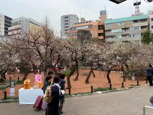 湯島天満宮の庭園