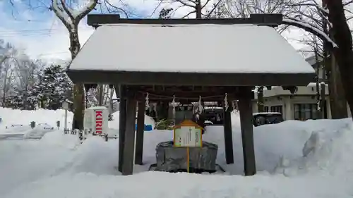 新琴似神社の手水