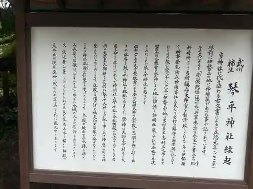 武州柿生琴平神社(神奈川県)