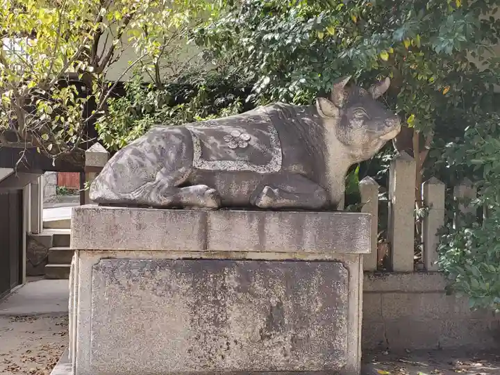 河内國魂神社の狛犬