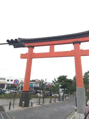 鶴嶺八幡宮の鳥居