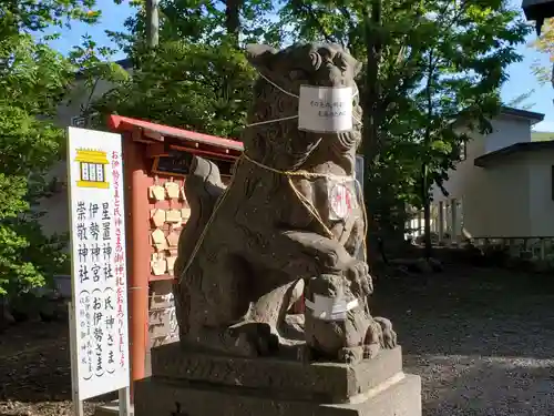 星置神社の狛犬