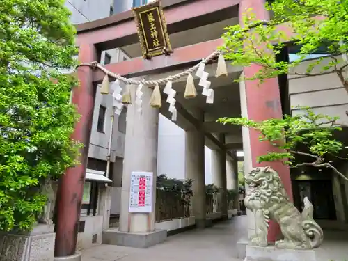 築土神社の鳥居