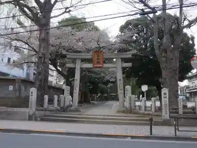 駒込富士神社の鳥居