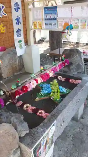 星置神社の手水