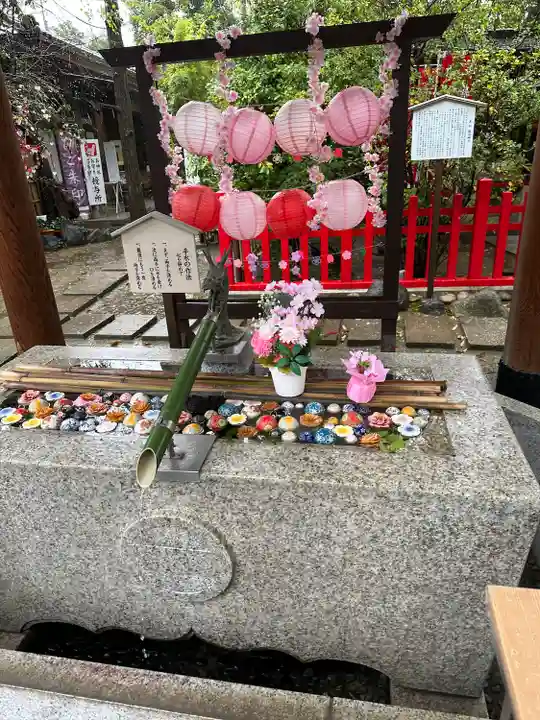 新田神社の手水舎