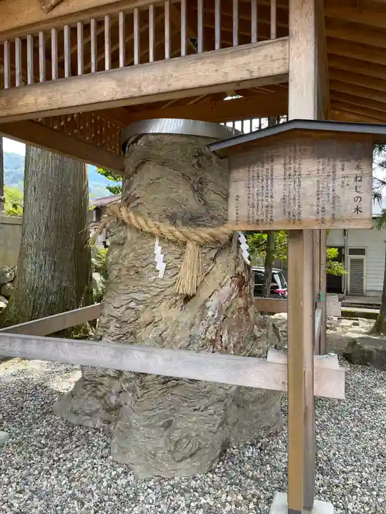 飛驒一宮水無神社の自然
