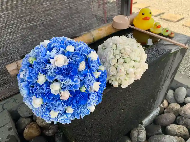 上尾御嶽神社の手水舎