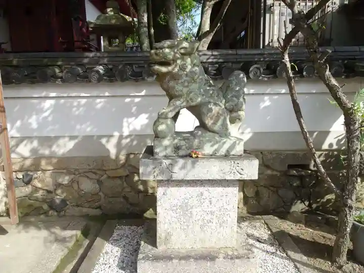 南都鏡神社の狛犬