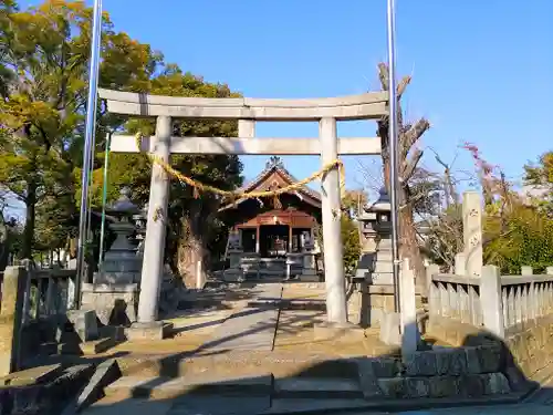 白山社（前田白山社）の鳥居