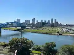 多摩川浅間神社の景色